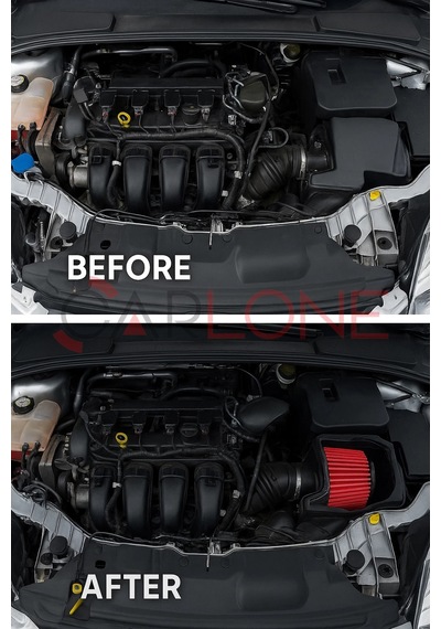 Ford Focus 3 Uyumlu Araca Özel Spor Açık Hava Filtresi Kırmızı Renk İthal Ürün Yüksek Performans