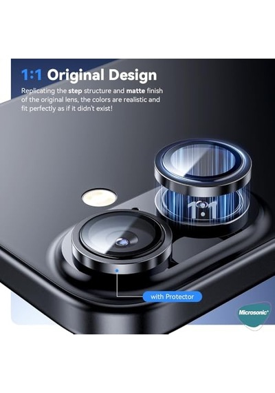 Tekli Kamera Lens Koruma Camı Siyah Diğer