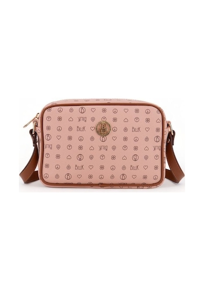 Bilik Deri Monogram Pembe/taba Kadın Çapraz Askılı Çanta Nv 1002- 001