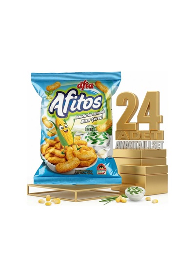 Afia Afitos Ranch Aromalı Mısır Çerezi 24x50 Gr