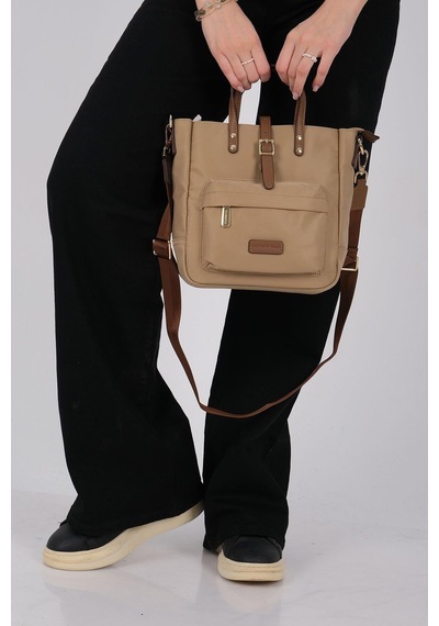 Silver Polo Sp1218 Kadın El Çantası Saten Vizon-camel