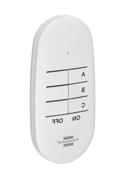 Brennenstuhl Comfort-line Mini 3+1 Kablosuz Priz Seti, 3'lü Uzaktan Kumanda Seti İç Mekan, El Vericisi Ve Yüksek Temas Koruması Beyaz