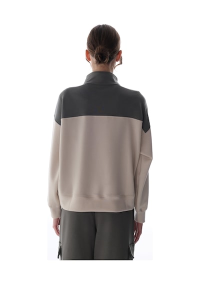 Penti Haki Silky Feel Color Block Sweatshirt