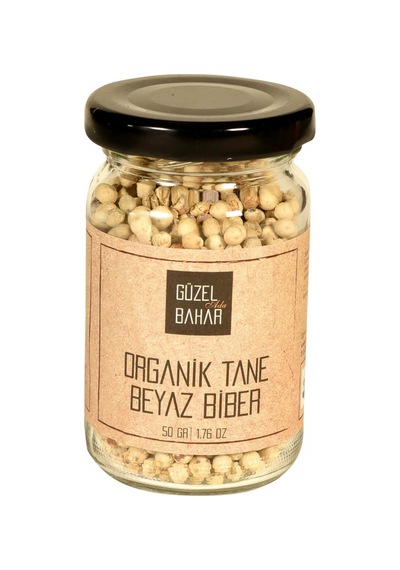 Güzel Ada Gıda Organik Tane Beyaz Biber 50 G