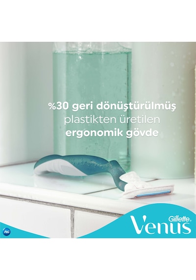 Gillette Venus Smooth Tıraş Makinesi + Yedek Başlık 5'li