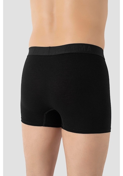Arma Yıldız Erkek Siyah Bambu Boxer 3'lü Paket Siyah