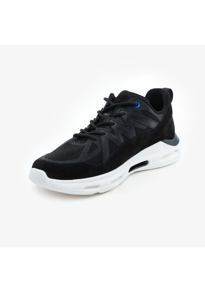 Greyder 18400 Siyah Hakiki Deri Erkek Sneaker Spor Ayakkabı Siyah
