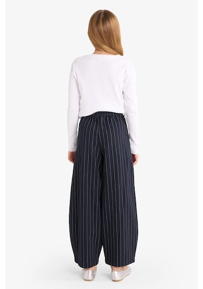 Defacto Kız Çocuk Baggy Fit Charm Detaylı Geniş Paça Gabardin Pantolon G3250a825wnar215 Antrasit-ar215
