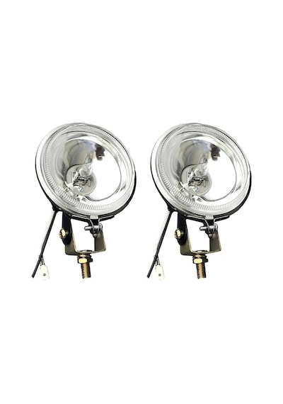 Carub Sis Lambası H3 12V 4300K Beyaz Camlı Küçük Yuvarlak Oben Ampullü Sağ Sol Takım 9 Cm BR3016001