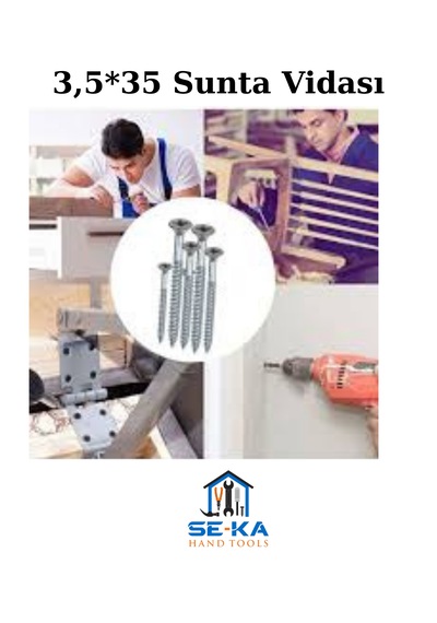 3,5 35 Sunta Vidası 50 Adet 3.5 x 35 MM