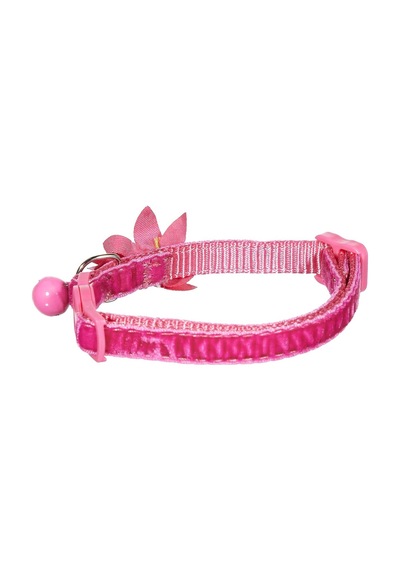 Çiçekli Kedi Boyun Tasması Pembe