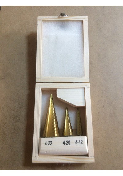 3 Parça Kademeli Metal Delici Set Ahşap ve Metal Seti 4 Mm 32 Mm