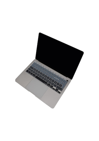 Türkçe Q Klavye Koruyucu Macbook Air A1932 A2179 A2337 M1 Uyumlu Uk Iso Ters L Enter Ultra İnce Silikon Keyboard Cover Siyah Gri