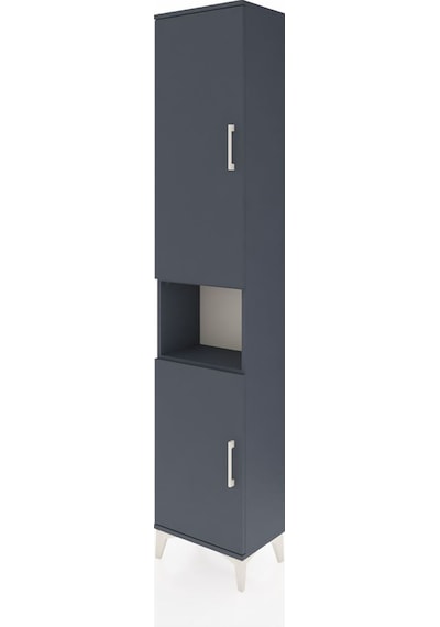 Arges Dolap 5 Raflı 2 Kapaklı 44x30x221 Antrasit-antrasit Antrasit