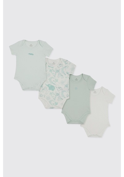 Panço Erkek Çocuk 5'li Body Set Multi Çok Renkli