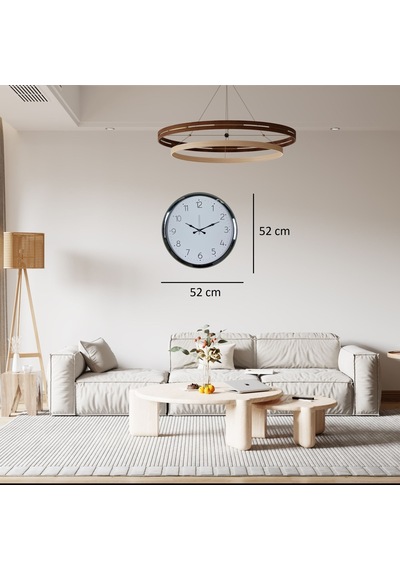 Krom Sade 52 X 52 Cm Duvar Saati Diğer