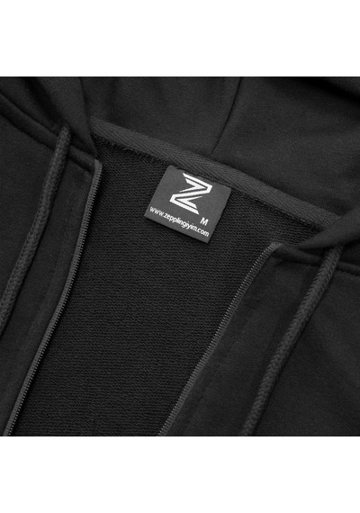 Half Life Logo Pocket Siyah Fermuarlı Kapşonlu Sweatshirt