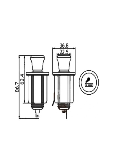 Ic-246b-6 Çakmak Ve Şase Soket 12v 10a