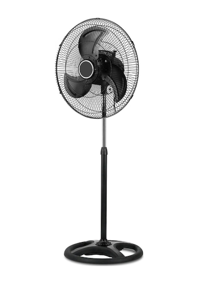 Ayaklı Siyah Metal Kanatlı 80 Watt 18 İnç 3 Kademeli Vantilatör 3 Yıl - Elektronik