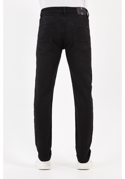 Digital Jeans Örme Hamur Kumaş Dar Kesim Slim Fit Erkek Kot P Siyah Açık Gri