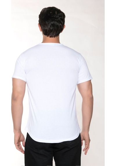 Black Horn Erkek Pis Yaka %100 Pamuk Salaş T-Shirt