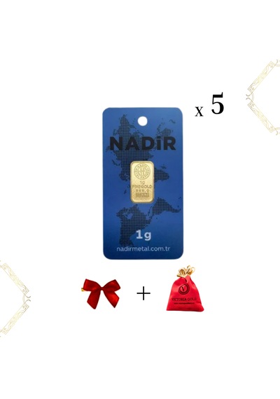 Nadir 5 Adet 1 Gr 24 Ayar Altın
