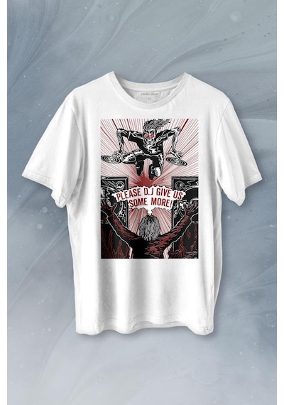 Dj Give Some Music Elektronik Müzik Baskılı Tişört Unisex T-shirt 001