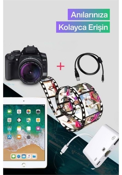 Lightning Otg Dönüştürücü Ethernet Rj45 + Usb Adaptör Apple Uyumlu iPhone Lightning İnternet Dönüştürücü