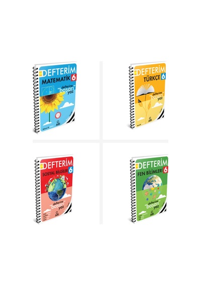 Arı 6. Sınıf Tüm Dersler Defter Seti 4 Kitap Arı Yayınları