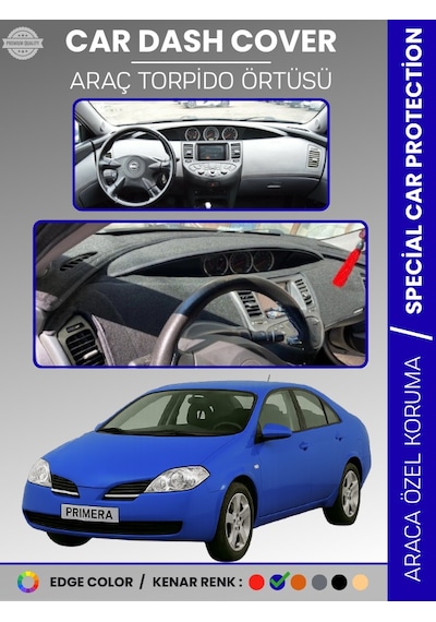 Nissan Primera P12 2001-2004 Torpido Örtüsü Premium Kalite Torpido Koruma Araca Özel Uv Koruma - 138 Stiloto