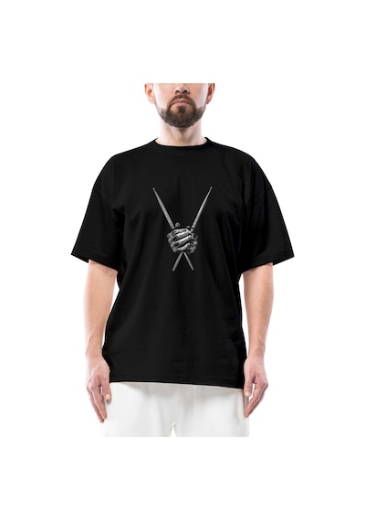 Pink Floyd Nick Mason Oversize Siyah Tişört