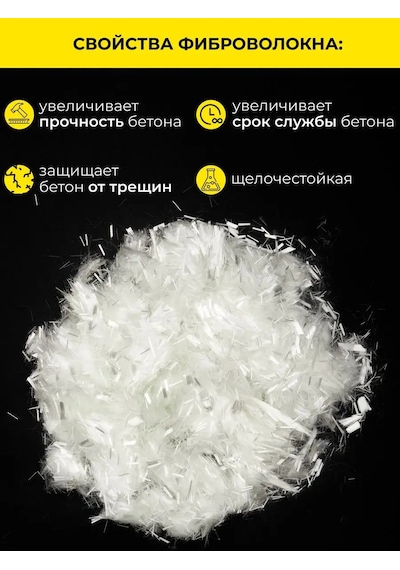 Uralarmoprom Beton İçin Elyaf Cam Elyaf Plastik Elyaf 6 Mm Mikrofiber 181090798
