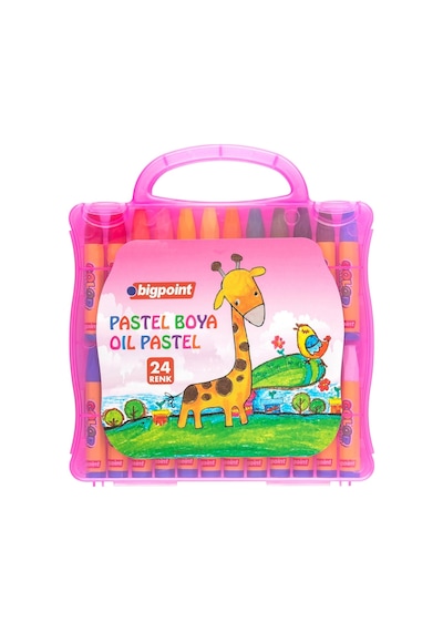 Bigpoint Pastel Boya 24 Renk - Pembe Çantalı N11.55922