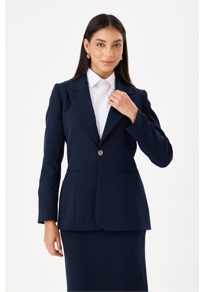 Velnara Moda Klasik Tek Düğme Ceket & Astarlı Kısa Kalem Etek - Kadın Takım Elbise Lacivert - Velnara Tasarımı Lacivert - 918616456 Lacivert Velnara Moda Klasik Tek Düğme Ceket & Astarlı Kısa Kalem Etek - Kadın Takım Elbise Lacivert - Velnara Tasarımı Lacivert - 918616456 Lacivert