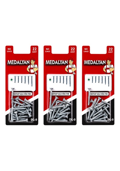 264 Adet 3.9x22 Matkap Uçlu Vida Yhb 12x22pcs 5286