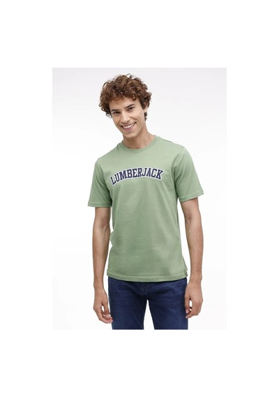 Lumberjack Ml Weneg-b 11ıd53 4fx Erkek Kısa Kol Tişört - Yeşil - Yeşil