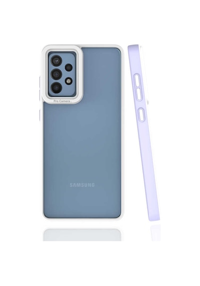 Zore Galaxy Uyumlu A72 Kılıf Mima Kapak - Lila Lila