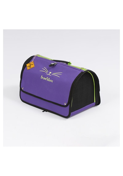 Missidea Brave Paws Flybag Fileli Kedi Ve Köpek Taşıma Çantası Havayolu Uyumlu Mor