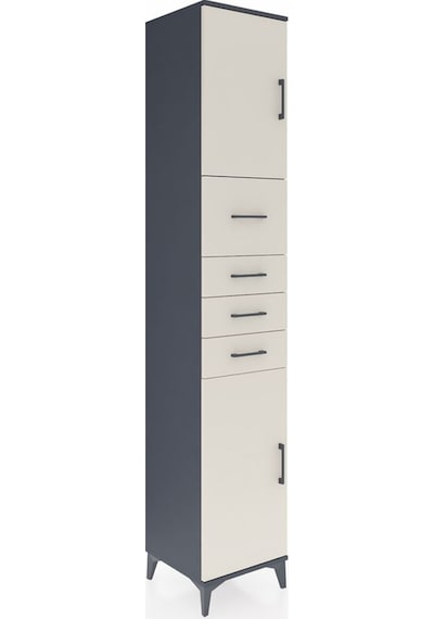 Hyperion Dolap 3 Raflı 4 Çekmeceli 2 Kapaklı 44x44x243 Antras... Antrasit Hyperion Dolap 3 Raflı 4 Çekmeceli 2 Kapaklı 44x44x243 Antras... Antrasit