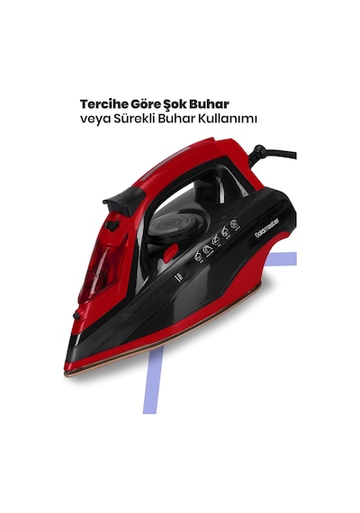 Goldmaster GM-7633K Turbojet 2400 W Buharlı Ütü