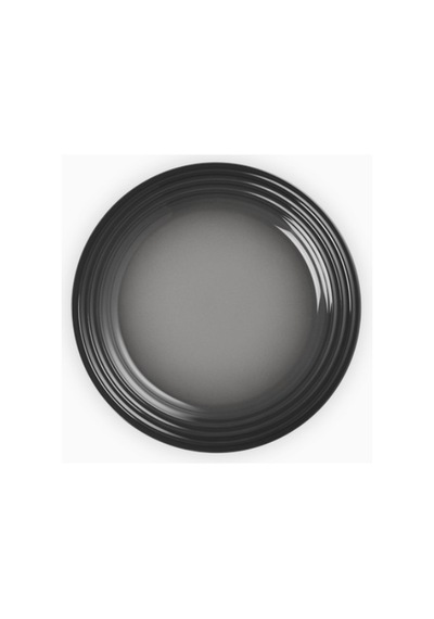 Le Creuset Renkli Dayanıklı Tasarım Seramik Kahvaltı Tabağı 22 Cm Koyu Gri