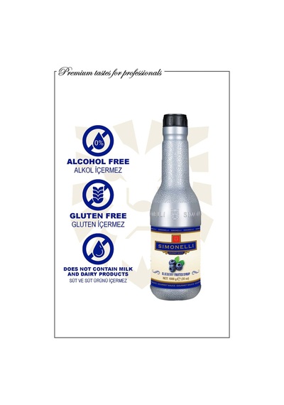 Simonelli Frozen Püre Yaban Mersini 1 KG
