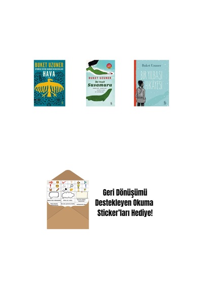 Uyumsuz Defne Kaman'ın Maceraları - Hava + İki Yeşil Su Susamuru Midi Boy + Bir Yılbaşı Hikâyesi + Okuma Sticker'ları