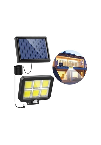 Suya Dayanıklı Solar Şarjlı Güneş Enerjili Hareket Sensörlü Duvar Lambası Bahçe Aydınlatma Lamba Çok Renkli