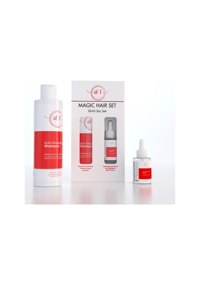 İd-T Sihirli Saç Seti Magic Hair Set Dökülme Karşıtı Bakım Şampuanı 250 ML + Saç Yoğunlaştırıcı Bakım Serumu 250 ML