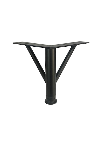 4 Adet Firkete Ayak Metal 12 Cm Mat Siyah Mobilya Koltuk Ayağı