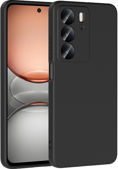 Realme C75 Kılıf Zore Mara Lansman Kapak Siyah