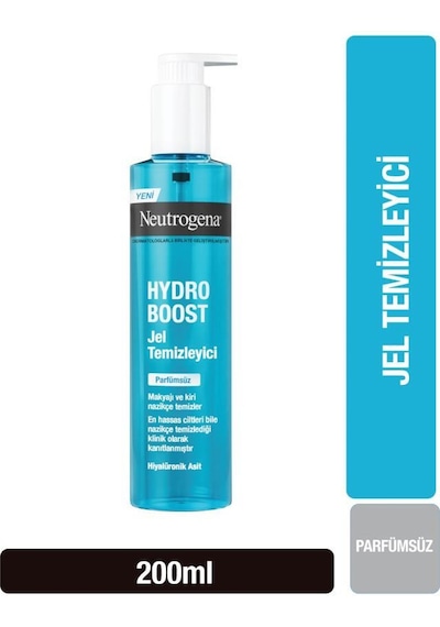 Neutrogena Hydro Boost Water Jel Yüz Temizleyici Parfümsüz 200ml