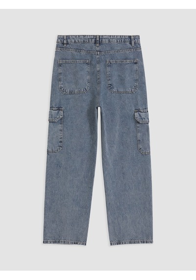 Lcw Jeans İndigo Baggy Fit Erkek Kargo Jean Pantolon