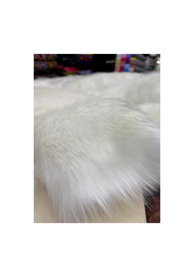 Peluş Kumaş 50 X 150 Cm Beyaz Beyaz